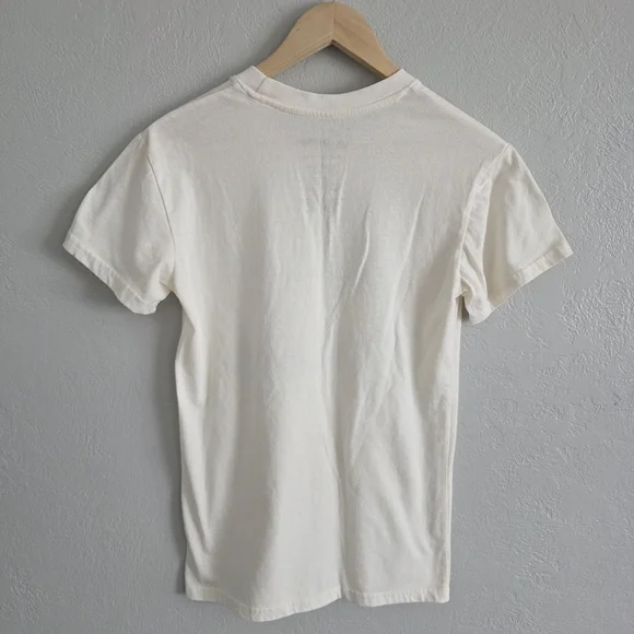 Harry Potter Womens The Deathly Hallows T Shirt Cream Teal Multicolor Size S - Picture 4 of 4